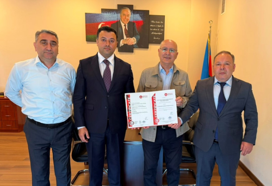 Sənayedə İşlərin Təhlükəsiz Görülməsi və Dağ-Mədən Nəzarəti Dövlət Agentliyinin nüfuzlu beynəlxalq sertifikatı yenilənib