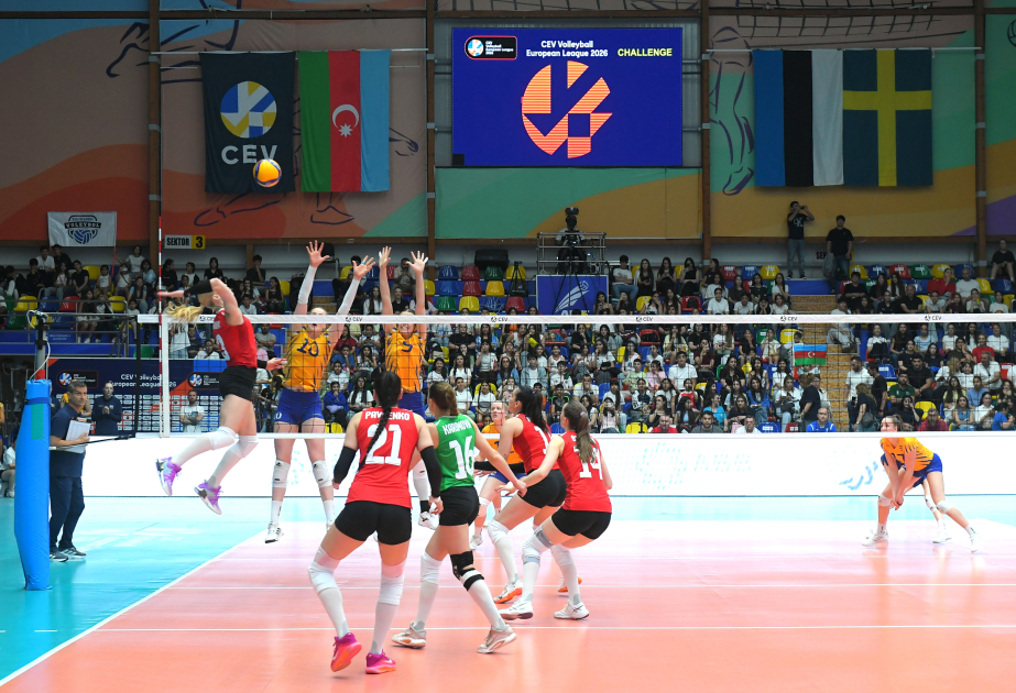 Azərbaycanın qadın voleybolçuları İsveç yığması ilə qarşılaşıb