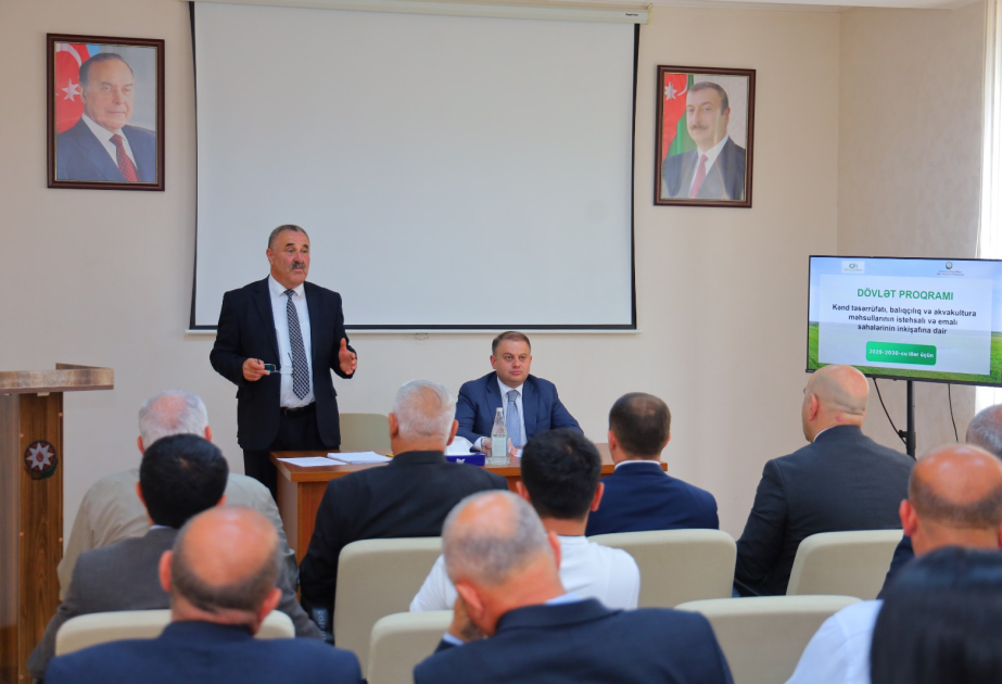 Oğuzda fermer və sahibkarlarla müzakirələr aparılıb, təkliflər dinlənilib
