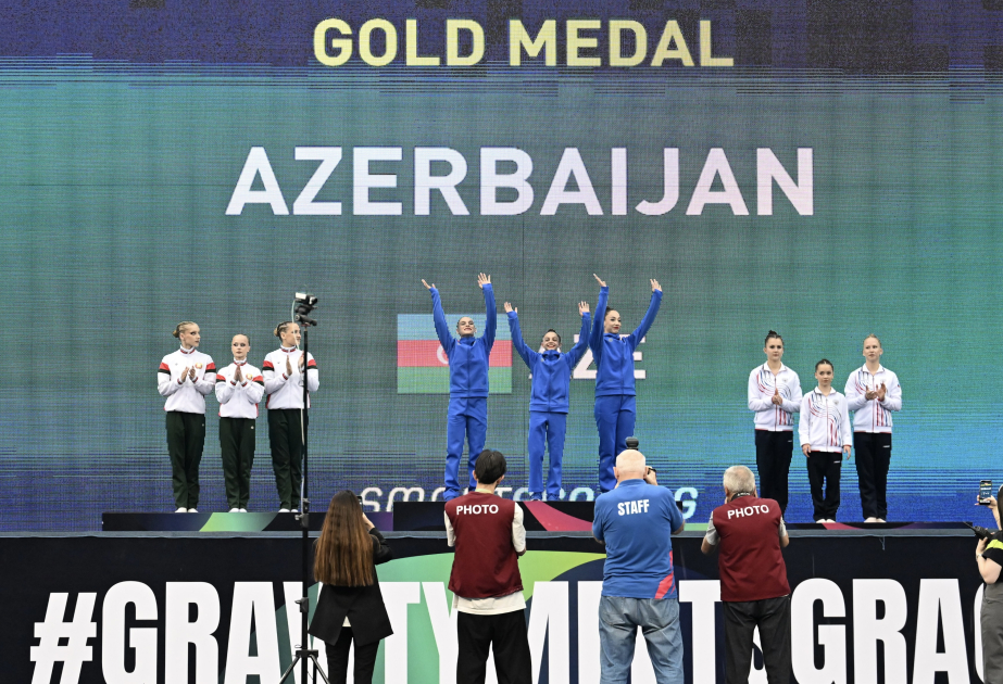 Des gymnastes acrobatiques azerbaïdjanaises remportent l’or à la Coupe du monde à Bakou