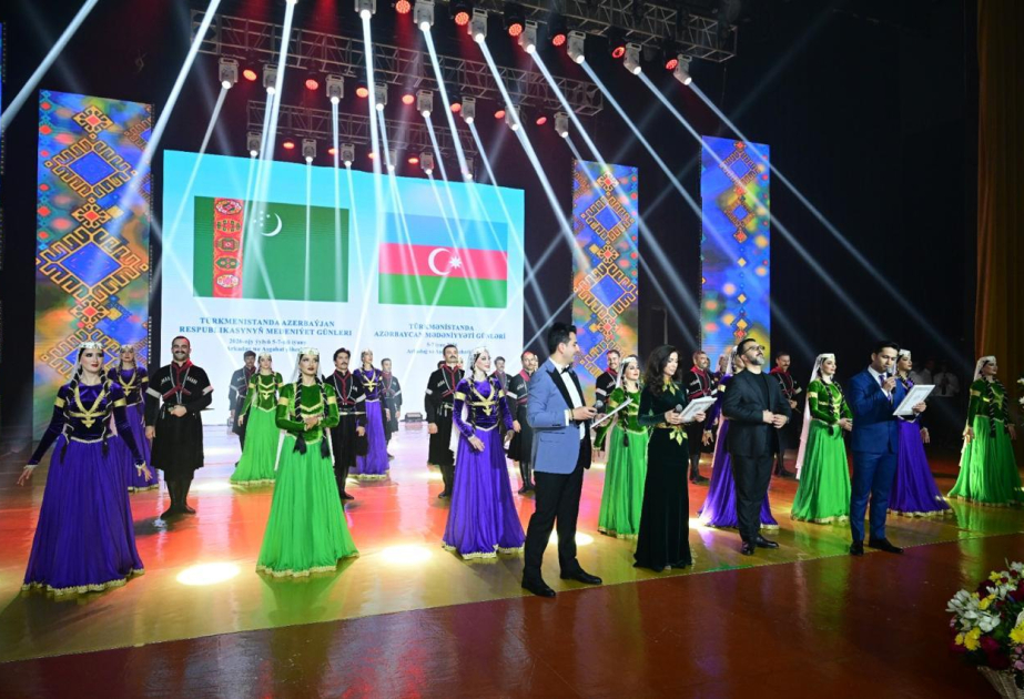Türkmənistanda Azərbaycan Mədəniyyəti Günlərinə Dövlət Rəqs Ansamblının konserti ilə yekun vurulub