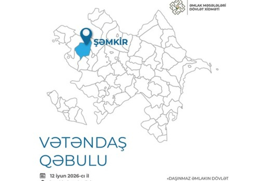 Şəmkirdə vətəndaşların daşınmaz əmlakla bağlı müraciətləri dinləniləcək
