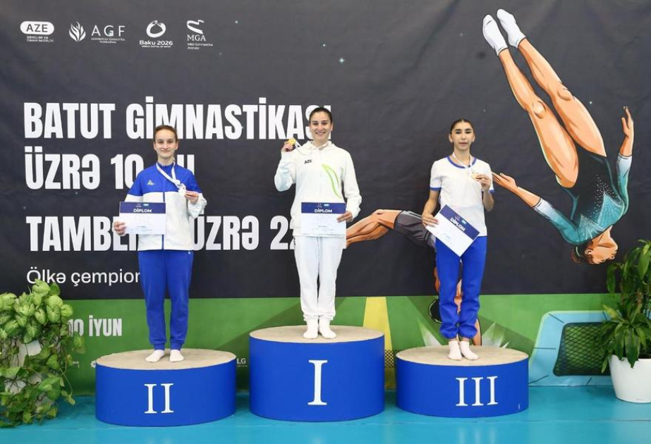 Batut gimnastikası və tamblinq üzrə Azərbaycan çempionatının qalibləri bəlli olub