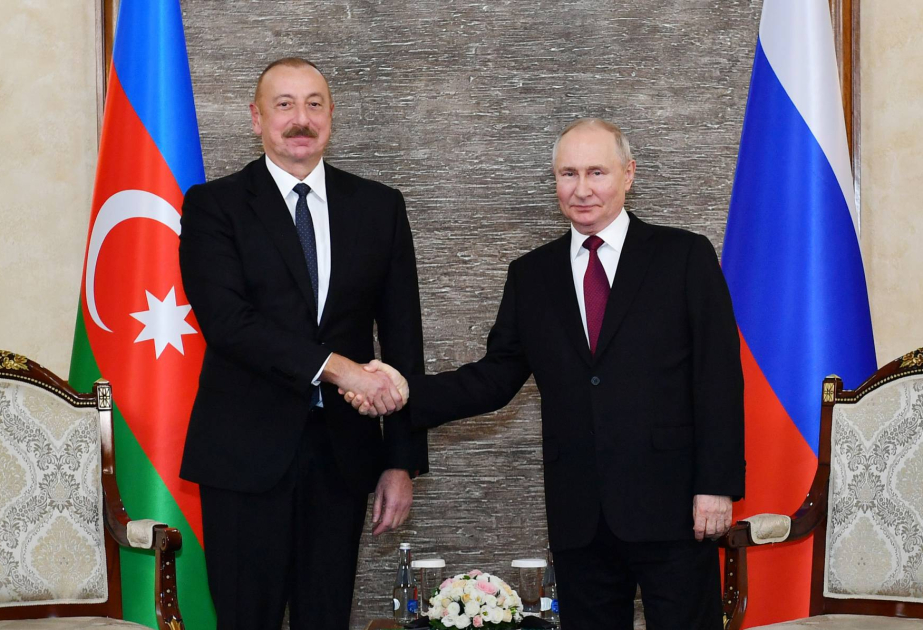 El Presidente de Azerbaiyán felicitó a su par Vladimir Putin