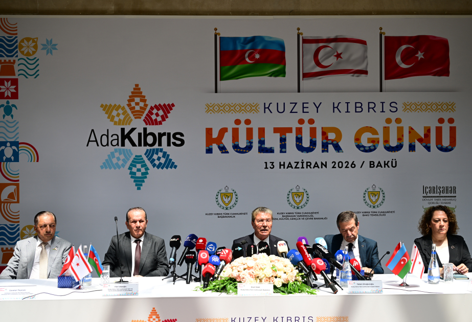 TRNC Prime Minister attends press conference in Baku