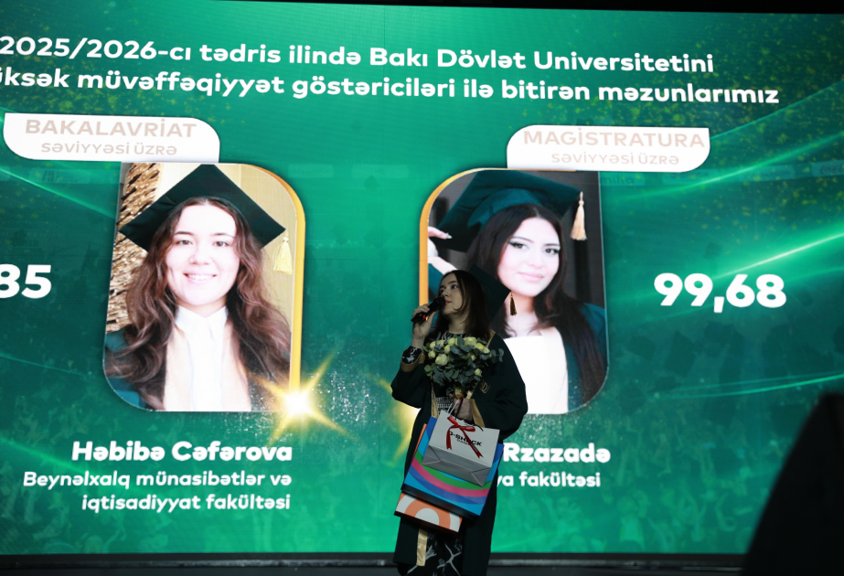 BDU-da 2025/2026-cı tədris ilini ən yüksək ÜOMG ilə bitirən məzunların adları açıqlanıb