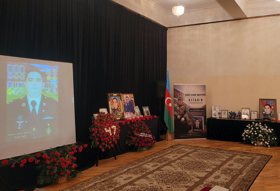Şəhid mayor Elnur Hacıyevin xatirəsi anılıb