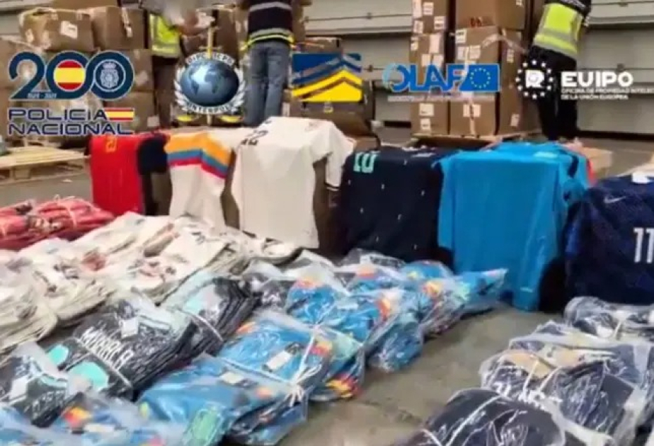 16 tonnes of counterfeit national team kits seized in Spain, worth seven million euros