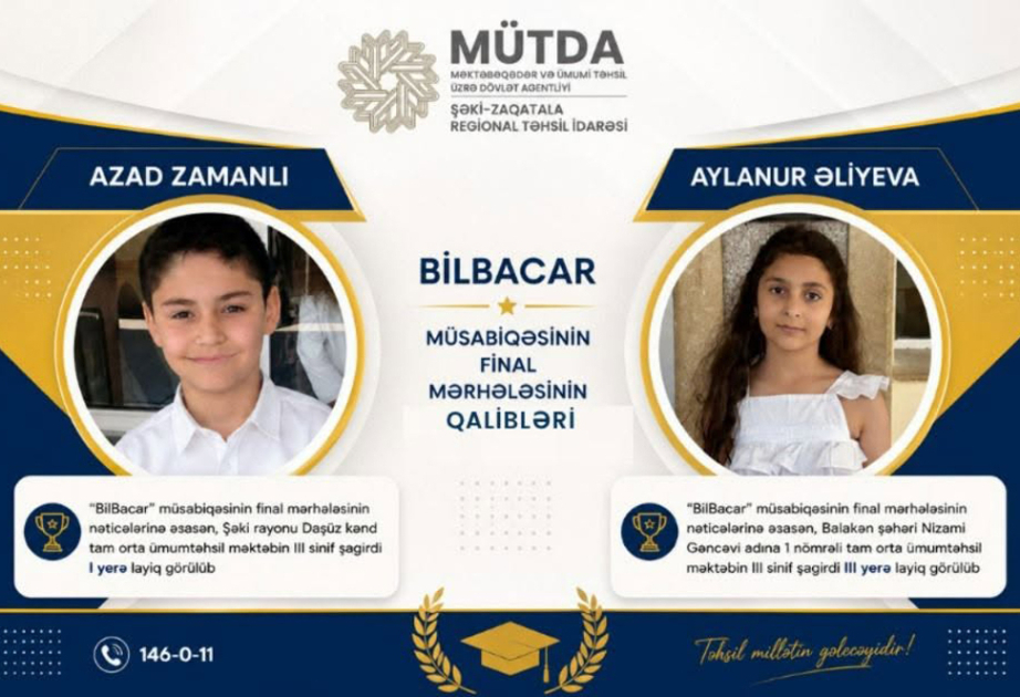 Şimal-qərb bölgəsinin məktəbliləri “BilBacar” müsabiqəsində uğur qazanıblar