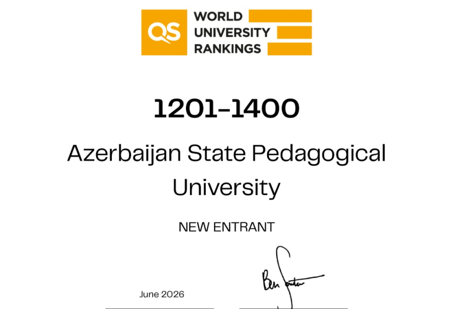 ADPU “QS dünya universitetləri reytinq”ində 1201–1400-cü yerlər aralığında qərarlaşıb