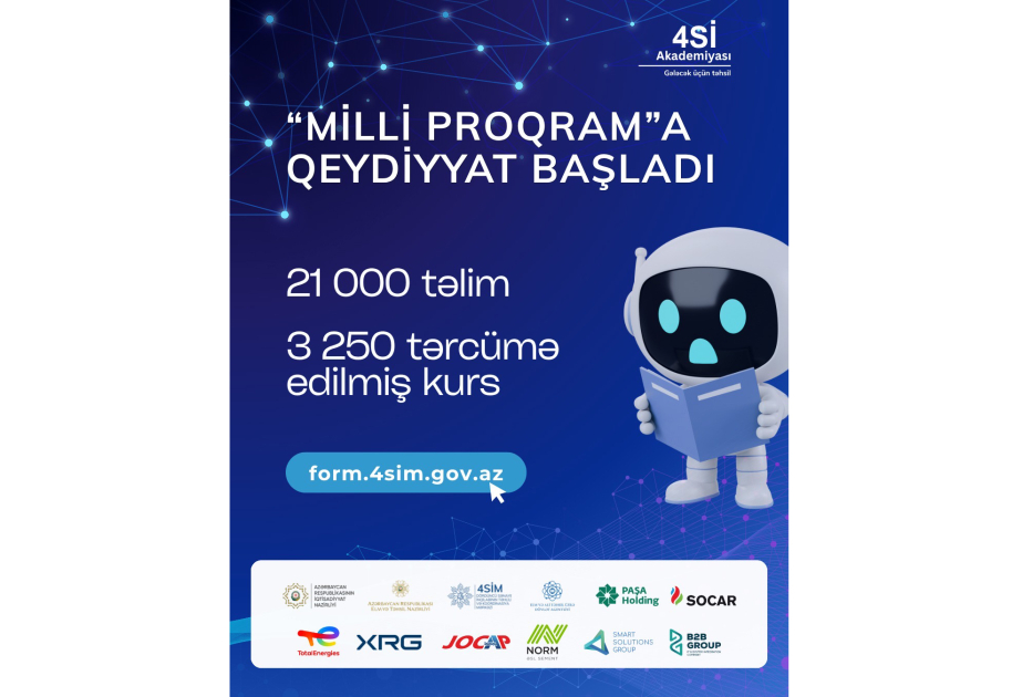 “4Sİ Akademiyası - Milli Proqram”ın müddəti daha bir il artırılıb
