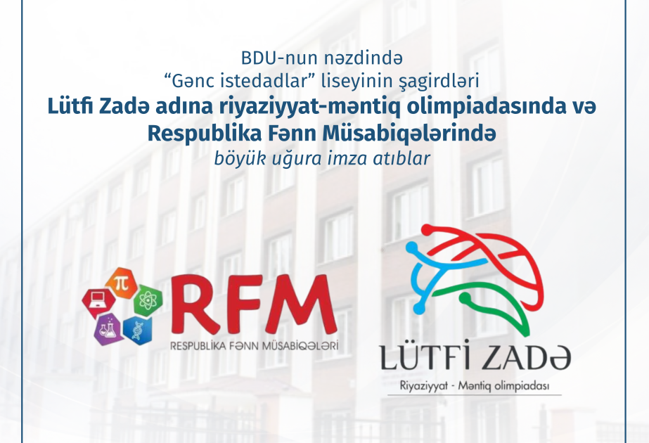 “Gənc istedadlar” liseyinin şagirdləri respublika fənn müsabiqələrində 8 medal qazanıb