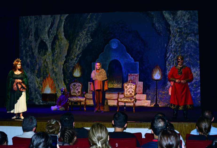 Qazax Dövlət Dram Teatrında “Hürmüz və Əhrimən” tamaşası nümayiş olunub