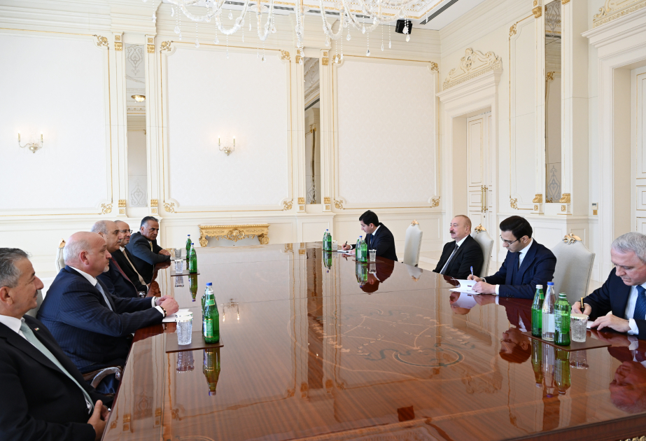 Präsident Ilham Aliyev empfängt Delegation aus dem Repräsentantenhaus des Haschemitischen Königreichs Jordanien VIDEO