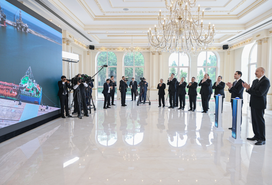 Se celebra una ceremonia de entrega virtual del petrolero “Dostlug” con la participación de los presidentes de Azerbaiyán y Turkmenistán ACTUALIZADO
