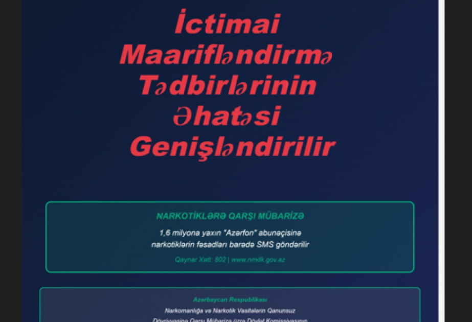 Abunəçilərə narkotiklərin fəsadları ilə bağlı SMS-bildirişlər göndərilir