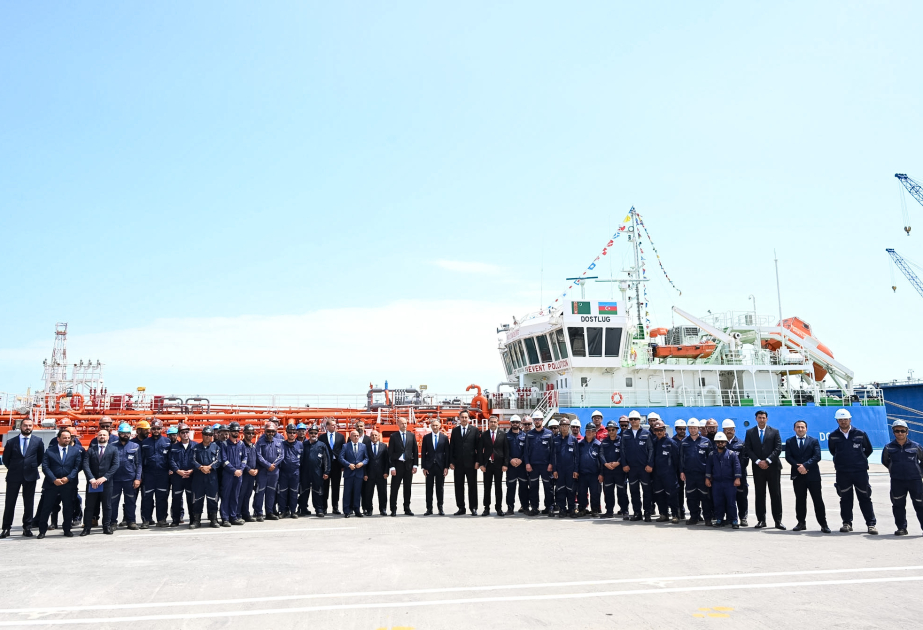Azərbaycan istehsalı olan “Dostlug” tankerinin açılışı baş tutub