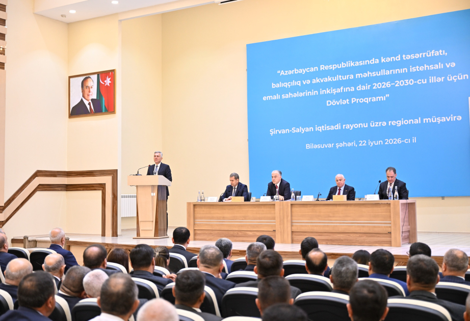 Regional meeting on agricultural development covering Shiravan-Salyan economic region held
