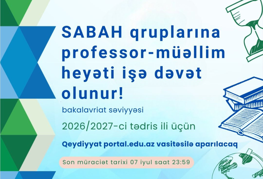 SABAH qruplarında tədris fəaliyyəti üçün müraciət qəbulu başlanıb
