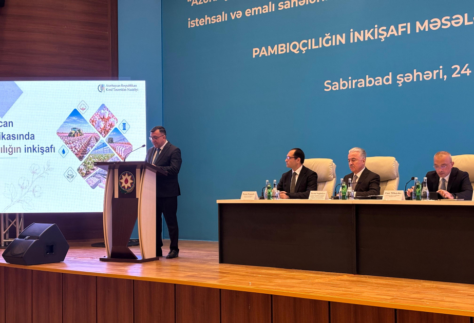 Səməd Bəşirli: Pambıqçılığın inkişafı emal sənayesinin və regional sənaye klasterlərinin formalaşması baxımından strateji əhəmiyyət daşıyır
