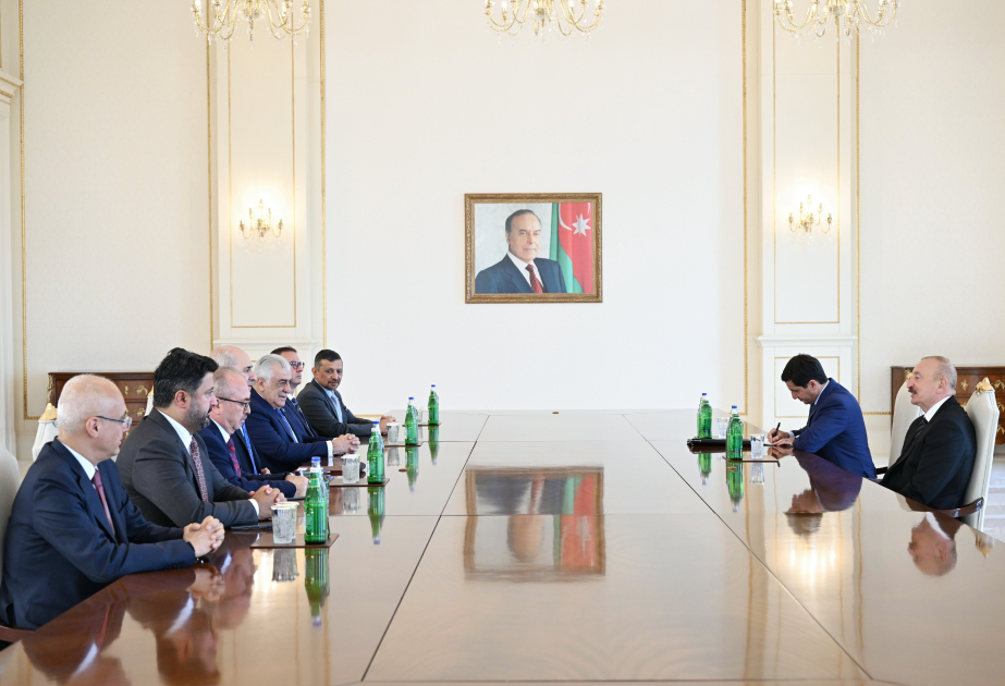 President Ilham Aliyev received delegation led by Speaker of Grand National Assembly of Türkiye VIDEO