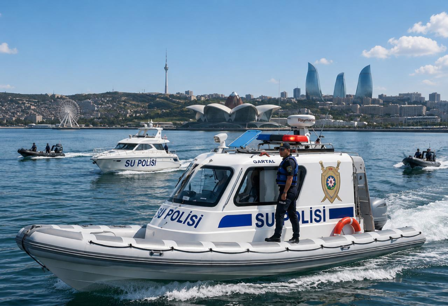 Su polisi dəniz sahilində narkotiklərə qarşı əməliyyat təşkil edib VİDEO