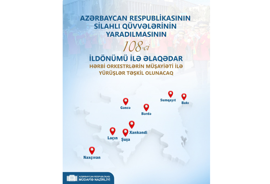 Silahlı Qüvvələr Günü ilə əlaqədar sabah yürüşlər təşkil ediləcək
