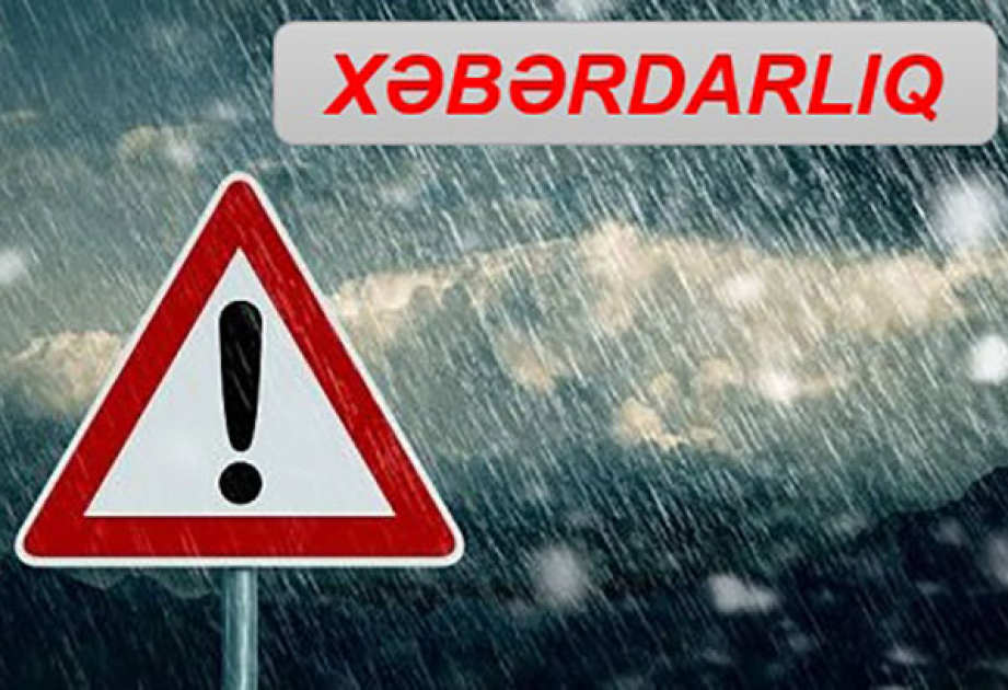 Bəzi dağ çaylarında qısamüddətli daşqın olacaq XƏBƏRDARLIQ