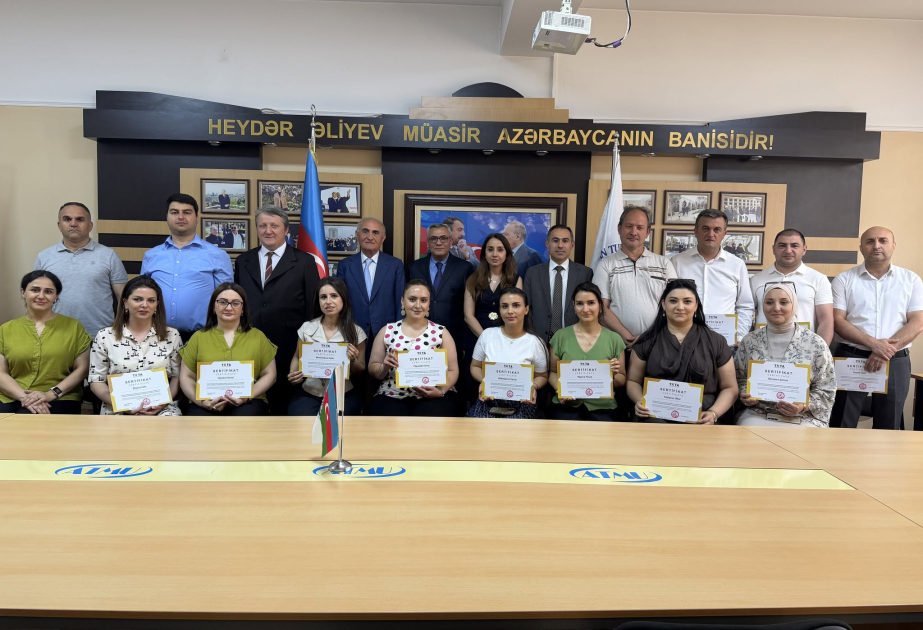 TKTA-nın təşkil etdiyi təlimin iştirakçılarına sertifikatlar təqdim olunub