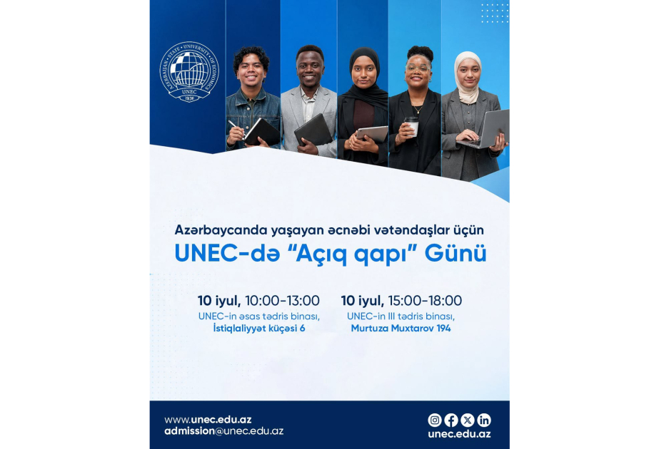 Azərbaycanda yaşayan əcnəbilər üçün UNEC-də “Açıq qapı” günü