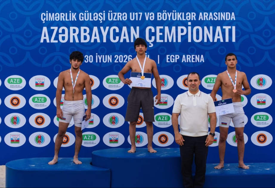Çimərlik güləşi üzrə U-17 Azərbaycan çempionatında rekord sayda idmançı iştirak edib