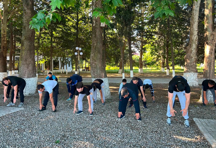 Qazaxda səhər gimnastikası keçirilib