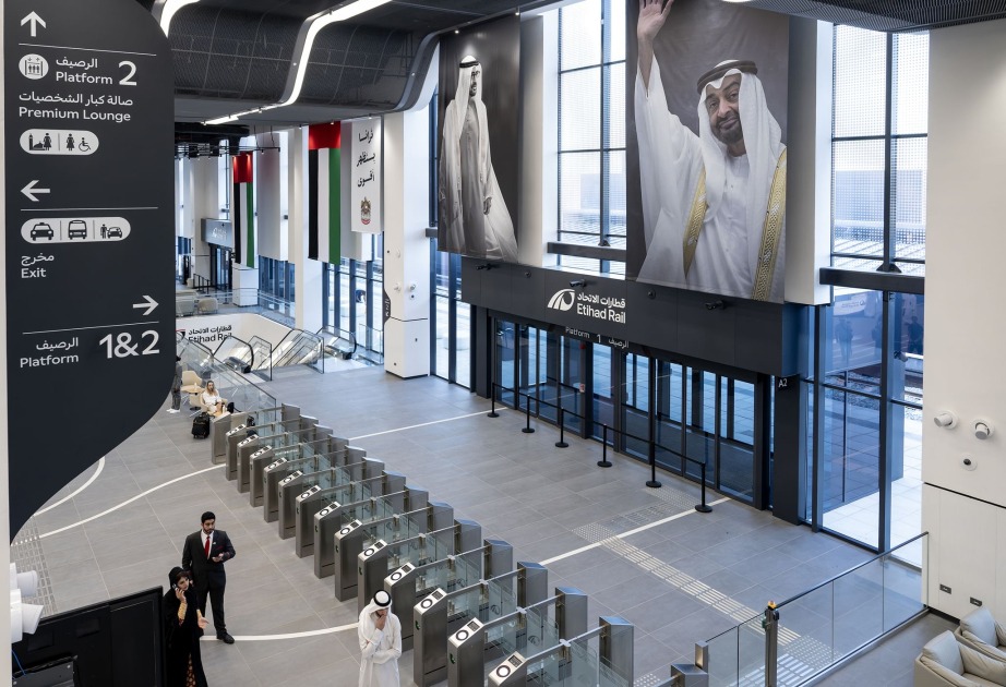 First Etihad Rail passenger service arrives from Fujairah in Abu Dhabi