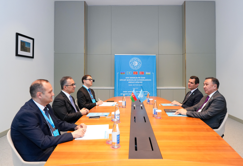 Azerbaijan’s religious affairs chief meets with OTS counterparts in Shusha