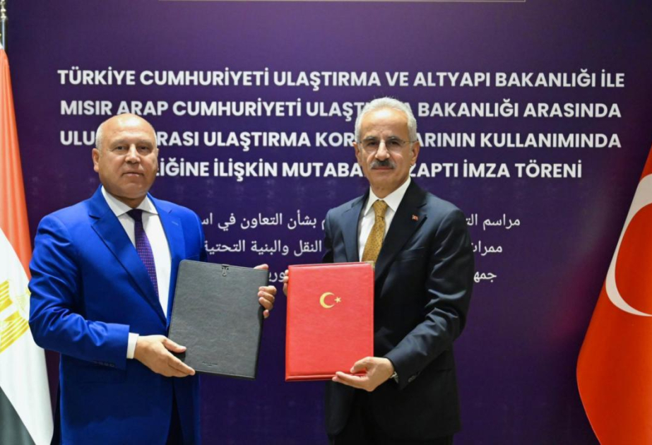 Türkiyə və Misir beynəlxalq nəqliyyat dəhlizləri sahəsində əməkdaşlıq edəcək
