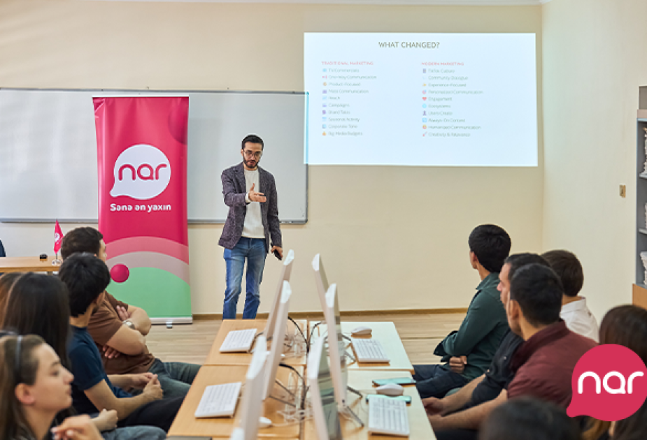 ® “Nar” Gəncədə tələbələr üçün marketinq və karyera təlimləri təşkil edib