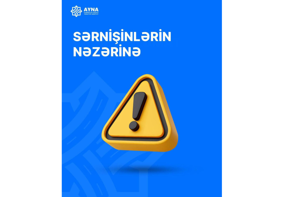 Paytaxtda 3 marşrutun hərəkət istiqaməti müvəqqəti dəyişdirilir