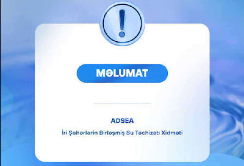 Suraxanıda içməli su xəttində baş vermiş qəza operativ şəkildə aradan qaldırılıb
