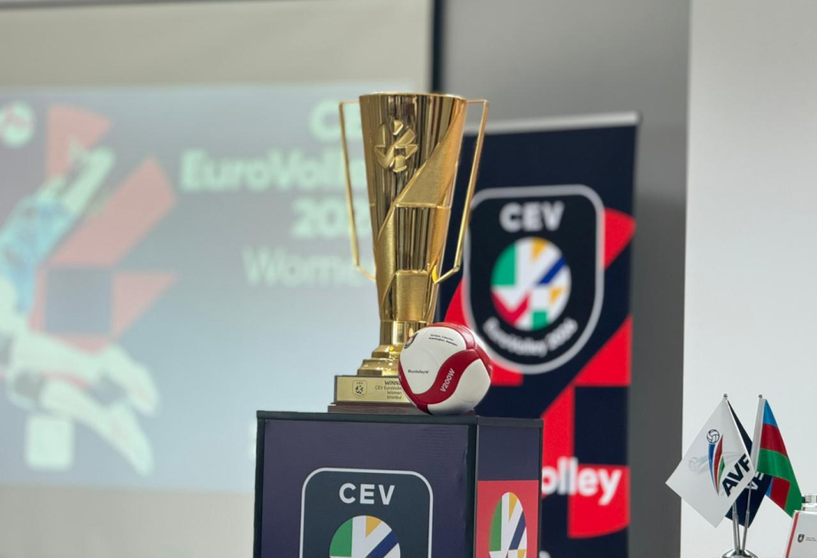 Кубок чемпионата Европы по волейболу представлен в Баку ВИДЕО