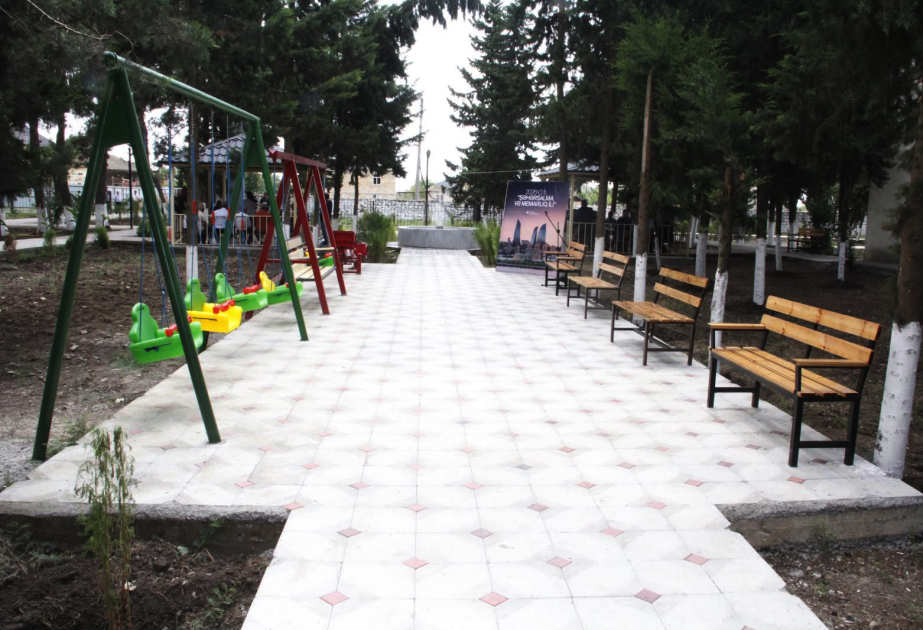 Cəlilabadın Alar kəndində yeni park istifadəyə verilib