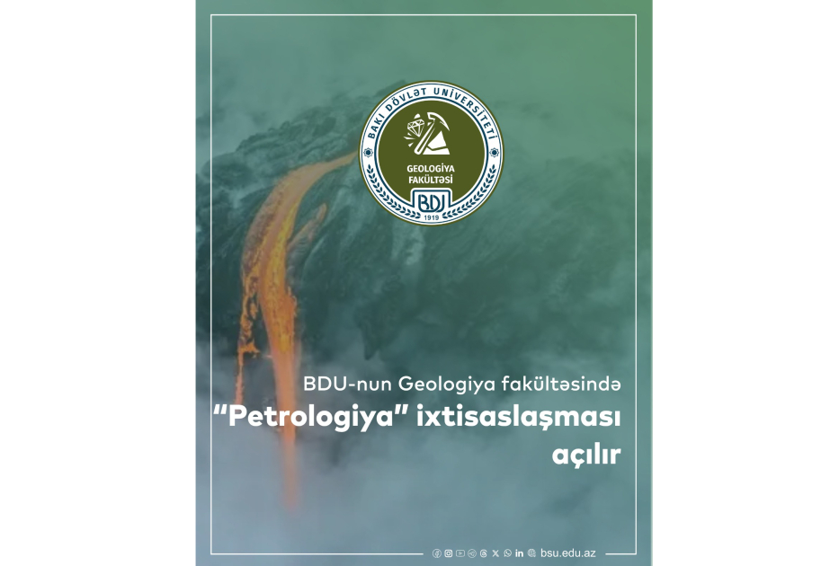 BDU-nun Geologiya fakültəsində magistratura səviyyəsində yeni ixtisaslaşma açılır