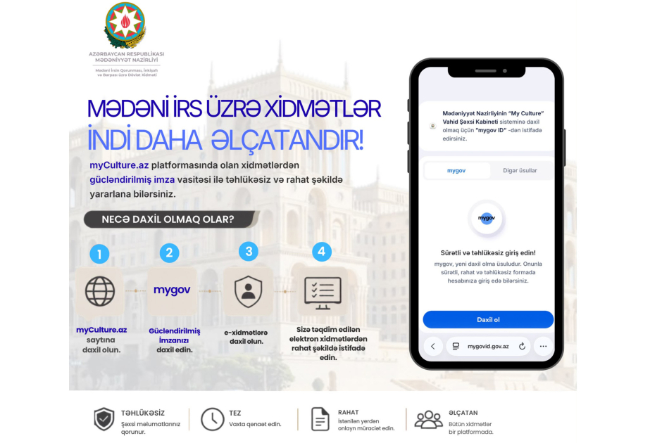 Mədəni irslə bağlı vətəndaş müraciətlərinin qəbulu rəqəmsallaşdırılır