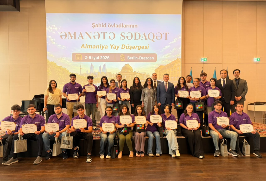 Almaniyada keçirilən “Əmanətə Sədaqət” yay düşərgəsində 23 şəhid övladı iştirak edib