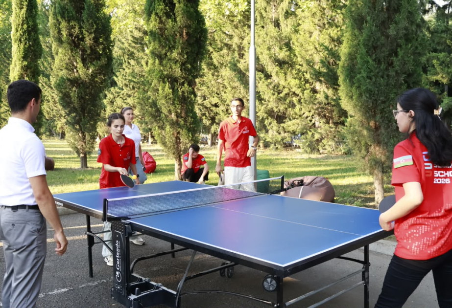 “Cyber Summer School 2026” iştirakçıları stolüstü tennis turnirində qüvvələrini sınayıblar