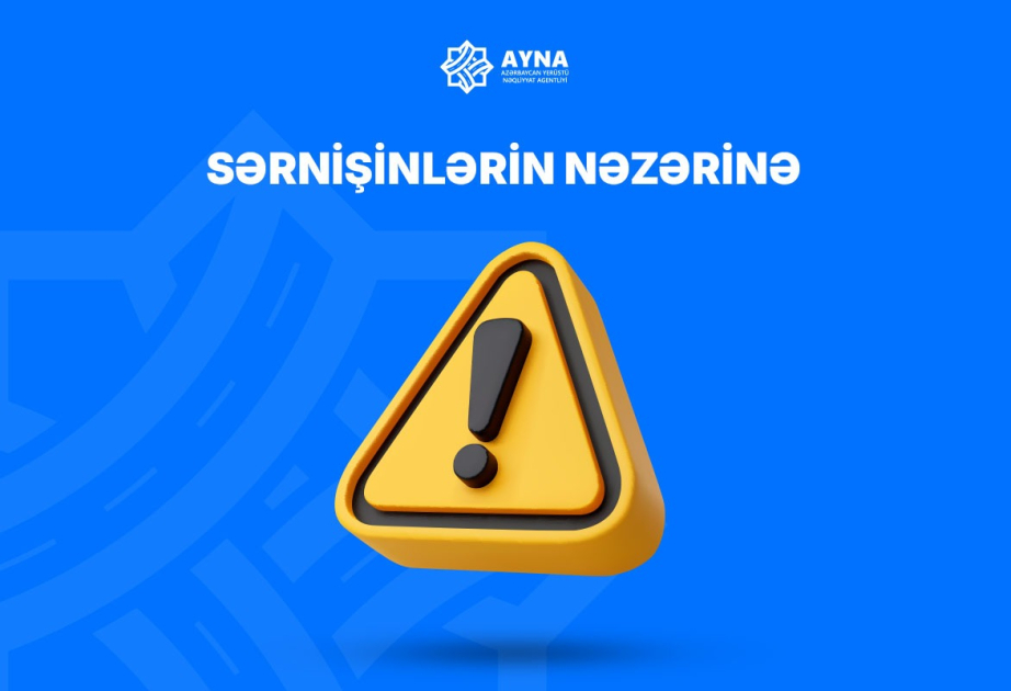 Paytaxtda 6 avtobus marşrutunun hərəkət sxemi müvəqqəti dəyişdirilib