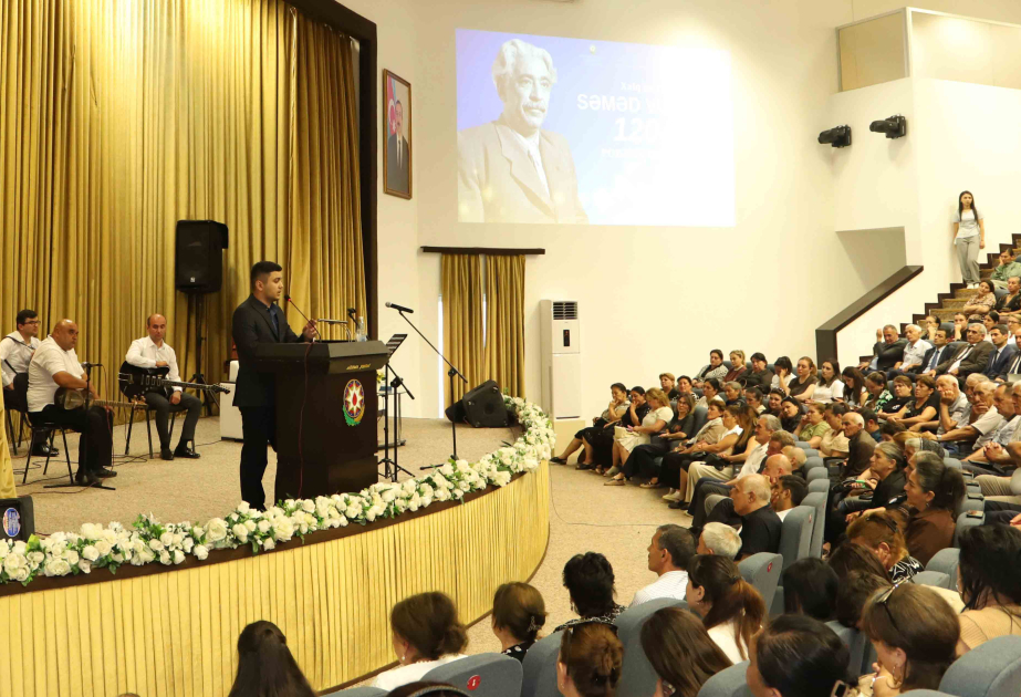 Ağstafada Səməd Vurğunun 120 illik yubileyinə həsr olunan ədəbi-bədii gecə