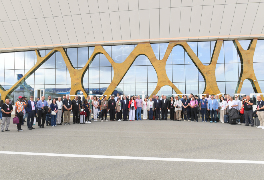 Participants of 4th Shusha Global Media Forum arrive in Fuzuli