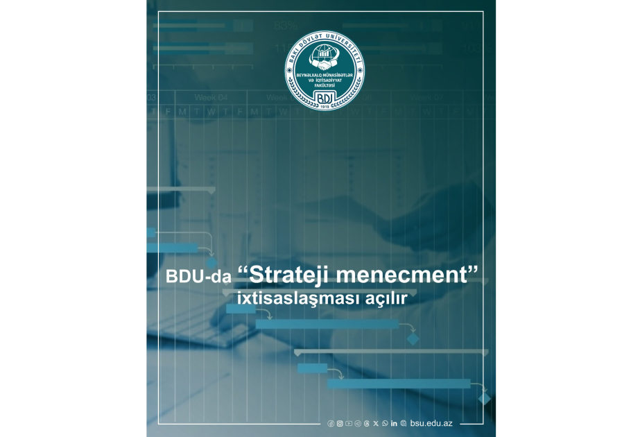 BDU-da “Strateji menecment” ixtisaslaşması açılır