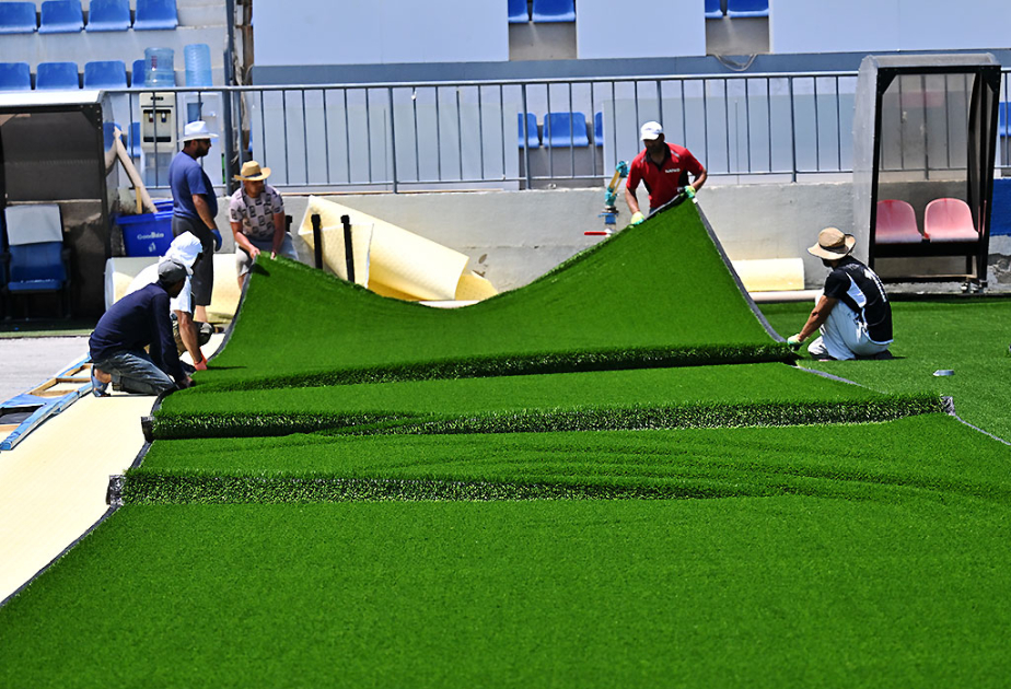 Bayıl stadionunda yenidənqurma işləri davam edir