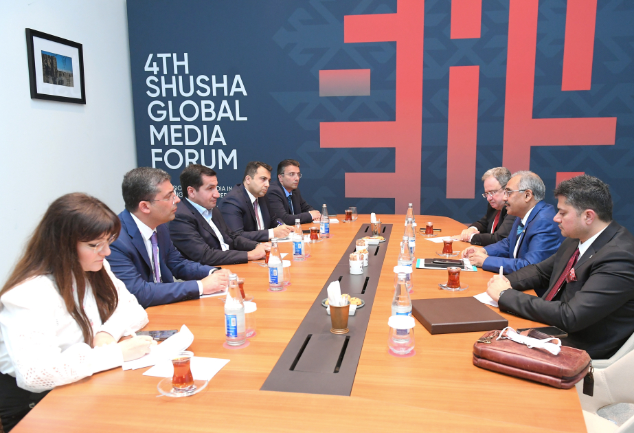 Presidential Assistant Hikmet Hajiyev meets with delegation of D-8 Economic Cooperation Organization in Shusha